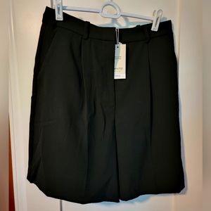 Mango Long Black Shorts